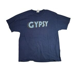 Vintage Gypsy Patti Lupone‎ Broadway Musical T Shirt Size XL Blue